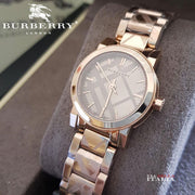  Shop Authentic Burberry The City Rose Gold Dial Rose Gold Steel Strap Watch for Women - BU9235 - Luxxuri