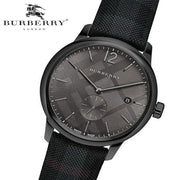  Shop Authentic Burberry The Classic Round Horseferry Black Dial Black Leather Strap Watch for Men - BU10010 - Luxxuri