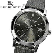  Shop Authentic Burberry Heritage Grey Dial Black Leather Strap Watch for Men - BU9024 - Luxxuri