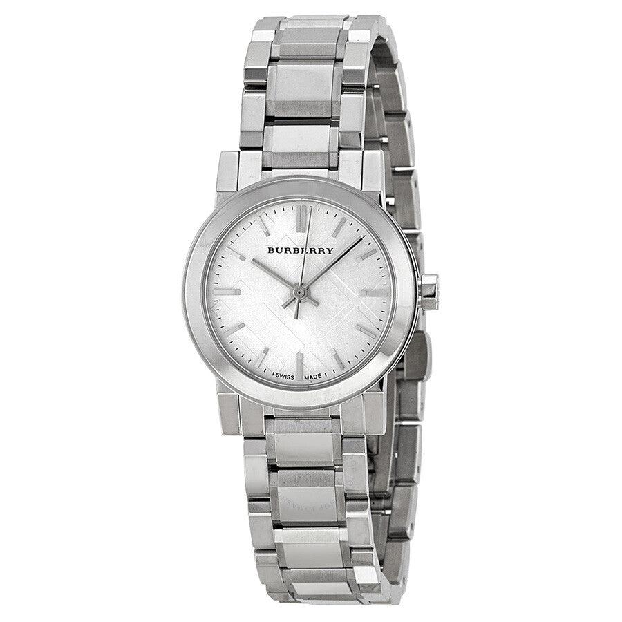  Shop Authentic Burberry The City Silver Dial Silver Steel Strap Watch for Women - BU9200 - Luxxuri