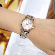  Shop Authentic Burberry The City Silver Dial Two Tone Steel Strap Watch for Women - BU9205 - Luxxuri