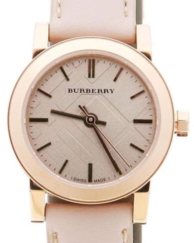  Shop Authentic Burberry The City Gold Dial Beige Leather Strap Watch for Women - BU9210 - Luxxuri