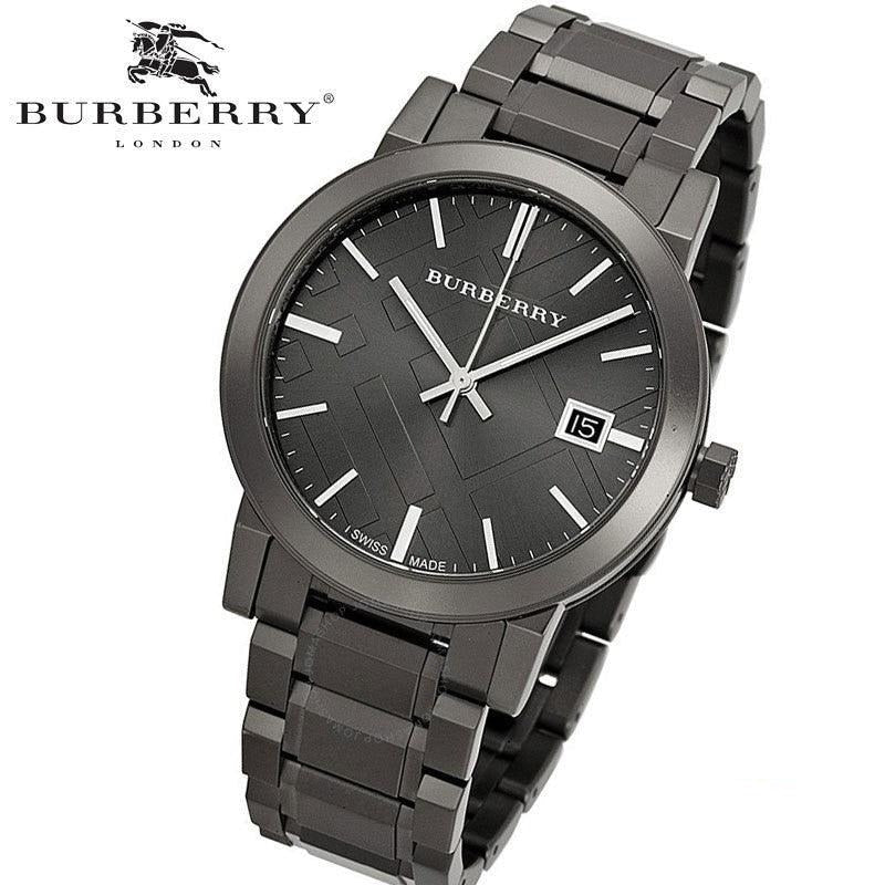  Shop Authentic Burberry The City Grey Dial Gunmetal Steel Strap Watch for Men - BU9007 - Luxxuri