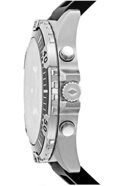  Shop Authentic Fossil Garrett Chronograph Black Dial Black Rubber Strap Watch for Men - FS5624 - Luxxuri