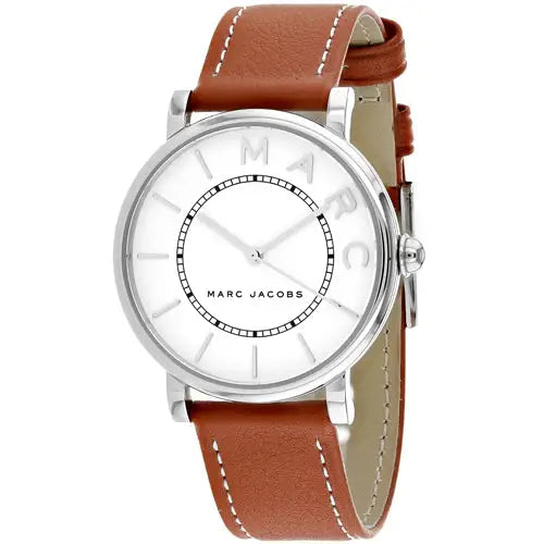  Shop Authentic Marc Jacobs Roxy White Dial Brown Leather Strap Watch for Women - MJ1571 - Luxxuri