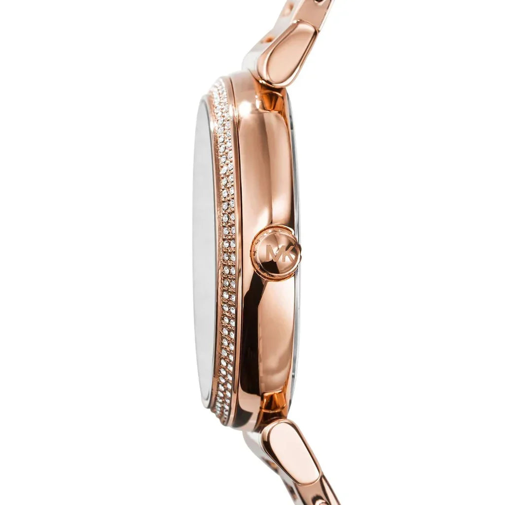  Shop Authentic Michael Kors Catlin Black Dial Rose Gold Steel Strap Watch for Women - MK3339 - Luxxuri