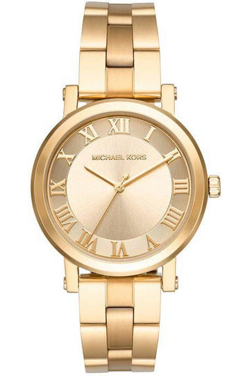  Shop Authentic Michael Kors Norie Gold Dial Gold Steel Strap Watch for Women - MK3560 - Luxxuri