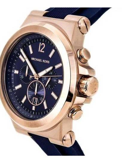  Shop Authentic Michael Kors Dylan Blue Dial Blue Rubber Strap Watch for Men - MK8295 - Luxxuri