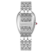  Shop Authentic Bvlgari Serpenti Seduttori Diamonds Silver Dial Silver Steel Strap Watch for Women - SERPENTI103361 - Luxxuri
