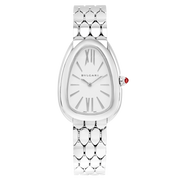  Shop Authentic Bvlgari Serpenti Seduttori Quartz White Dial Silver Steel Strap Watch for Women - SERPENTI103141 - Luxxuri