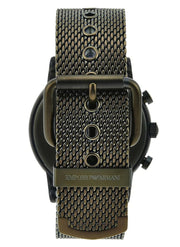  Shop Authentic Emporio Armani Luigi Quartz Chronograph Black Dial Green Mesh Bracelet Watch For Men - AR11115 - Luxxuri