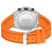  Shop Authentic Hugo Boss Energy Chronograph Quartz Black Dial Orange Rubber Strap Watch For Men - 1513970 - Luxxuri