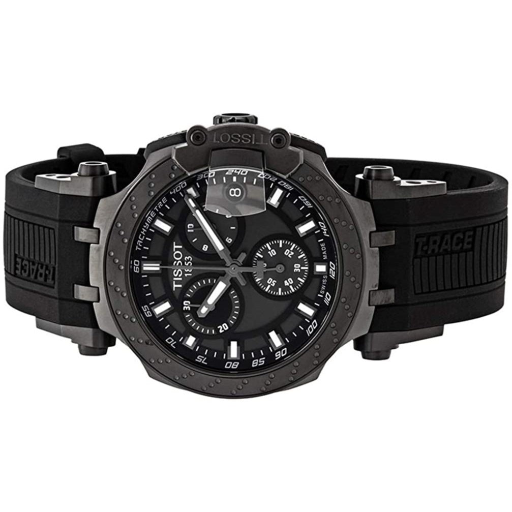 Shop Authentic Tissot T Race Chronograph Anthracite Black Dial Black Silicone Strap Watch For Men - T115.417.37.061.03 - Luxxuri