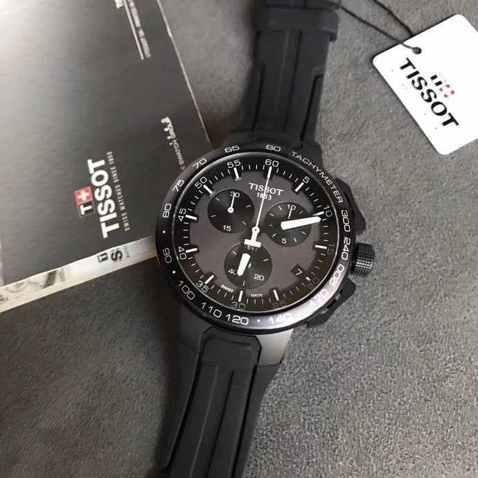  Shop Authentic Tissot T Race Cycling Chronograph Black Dial Black Rubber Strap Watch For Men - T111.417.37.441.03 - Luxxuri