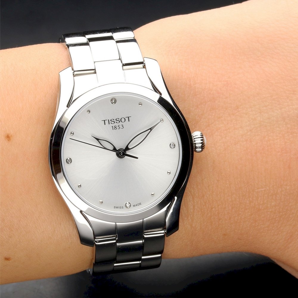  Shop Authentic Tissot T Wave Diamonds White Dial Silver Steel Strap Watch For Women - T112.210.11.036.00 - Luxxuri