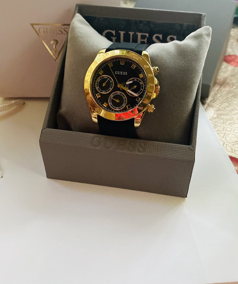  Shop Authentic Guess Eclipse Multi Function Black Dial Black Rubber Strap Watch for Women - GW0315L1 - Luxxuri