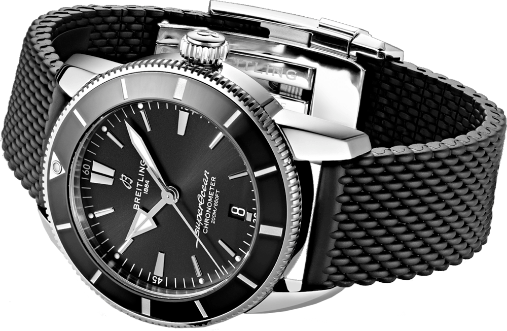  Shop Authentic Breitling Superocean Heritage B20 Automatic 44 Black Dial Black Mesh Bracelet Watch for Men - AB2030121B1S1 - Luxxuri
