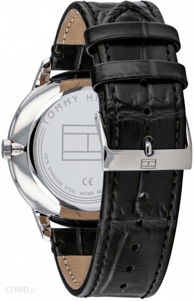  Shop Authentic Tommy Hilfiger Brad Chronograph Black Dial Black Leather Strap Watch For Men - 1710391 - Luxxuri