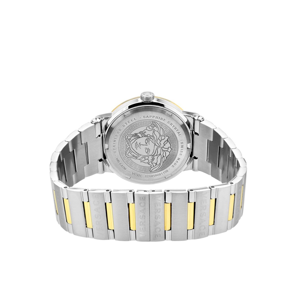  Shop Authentic Versace Hellenyium Green Dial Two Tone Steel Strap Watch for Women - VEVH00620 - Luxxuri