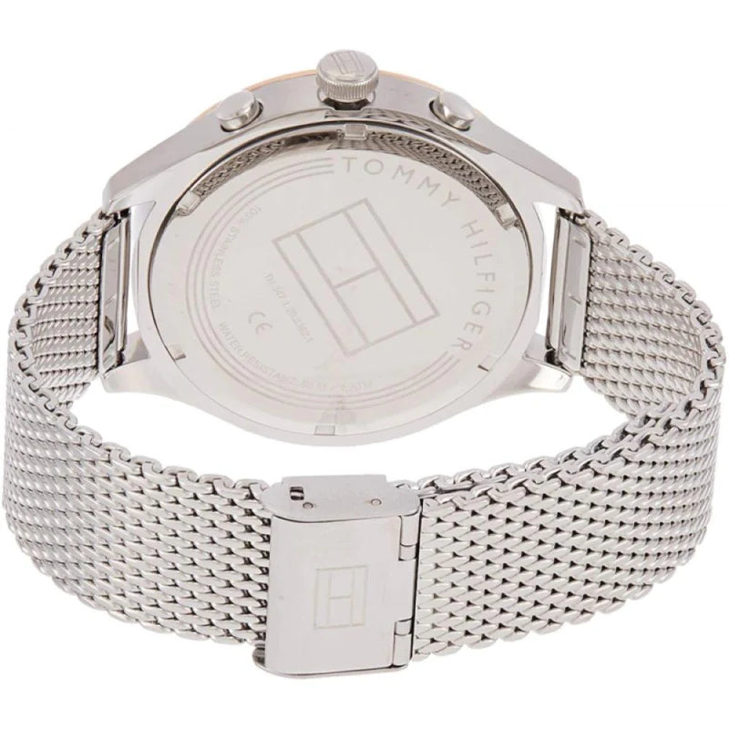  Shop Authentic Tommy Hilfiger Gavin Chronograph Quartz Grey Dial Silver Mesh Bracelet Watch for Men - 1791466 - Luxxuri