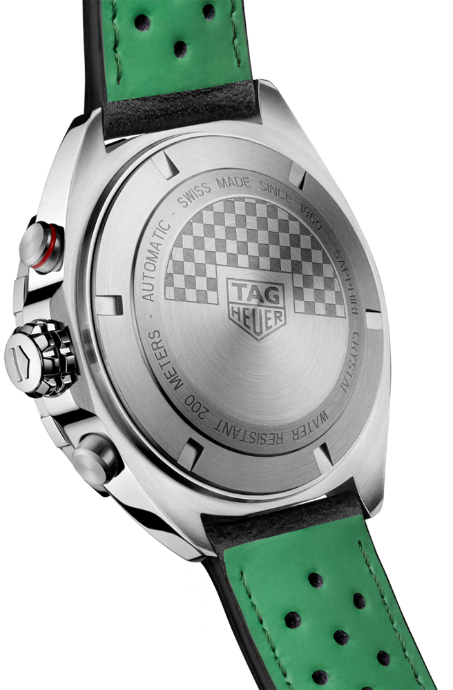  Shop Authentic Tag Heuer Formula 1 Calibre 16 Automatic Chronograph Green Dial Black Leather Strap Watch for Men - CAZ2016.FC6473 - Luxxuri