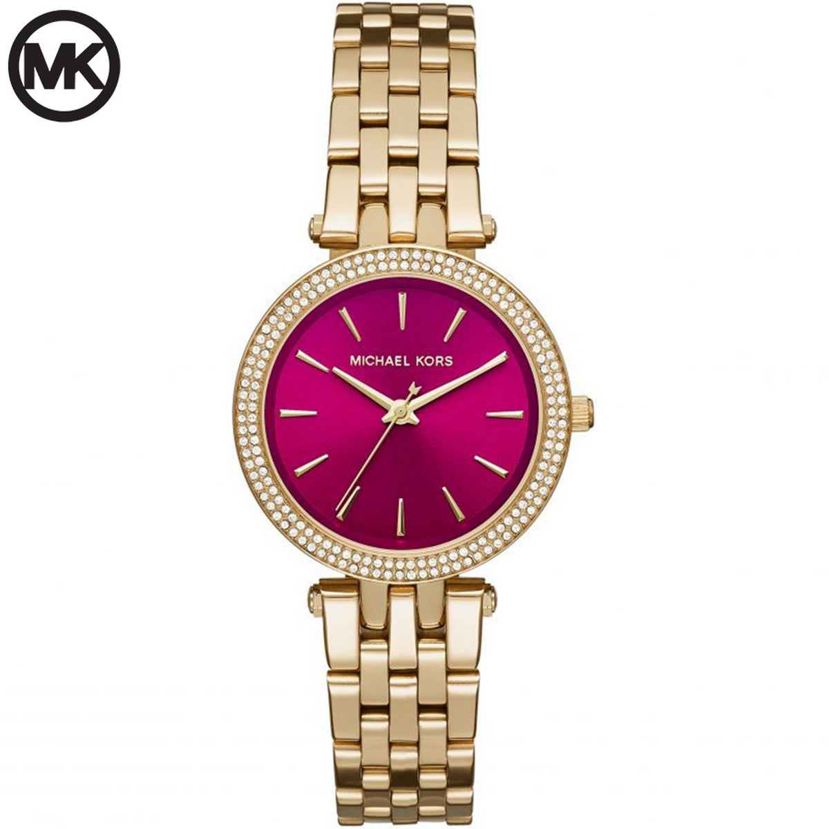  Shop Authentic Michael Kors Darci Pink Dial Gold Steel Strap Watch for Women - MK3444 - Luxxuri