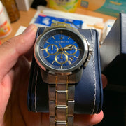  Shop Authentic Maserati Successo 44mm Chronograph Quartz Blue Dial Silver Steel Strap Watch For Men - R8873621016 - Luxxuri