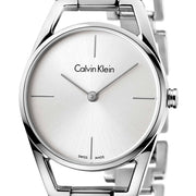  Shop Authentic Calvin Klein Dainty Silver Dial Silver Steel Strap Watch for Women - K7L23146 - Luxxuri
