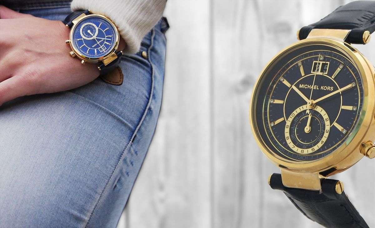  Shop Authentic Michael Kors Sawyer Blue Dial Blue Leather Strap Watch for Women - MK2425 - Luxxuri
