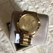  Shop Authentic Michael Kors Slim Runway Analog Gold Dial Gold Steel Strap Watch For Women - MK3739 - Luxxuri