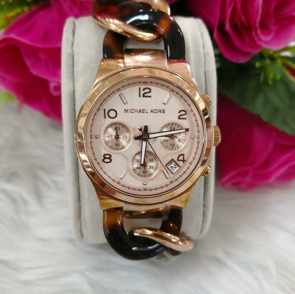  Shop Authentic Michael Kors Runway Gold Dial Two Tone Steel Strap Watch for Women - MK4222 - Luxxuri