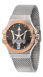  Shop Authentic Maserati Potenza Quartz Grey Dial Silver Mesh Bracelet Watch For Men - R8853108007 - Luxxuri
