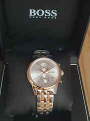  Shop Authentic Hugo Boss Jet Silver Dial Two Tone Steel Strap Watch for Men - 1513385 - Luxxuri
