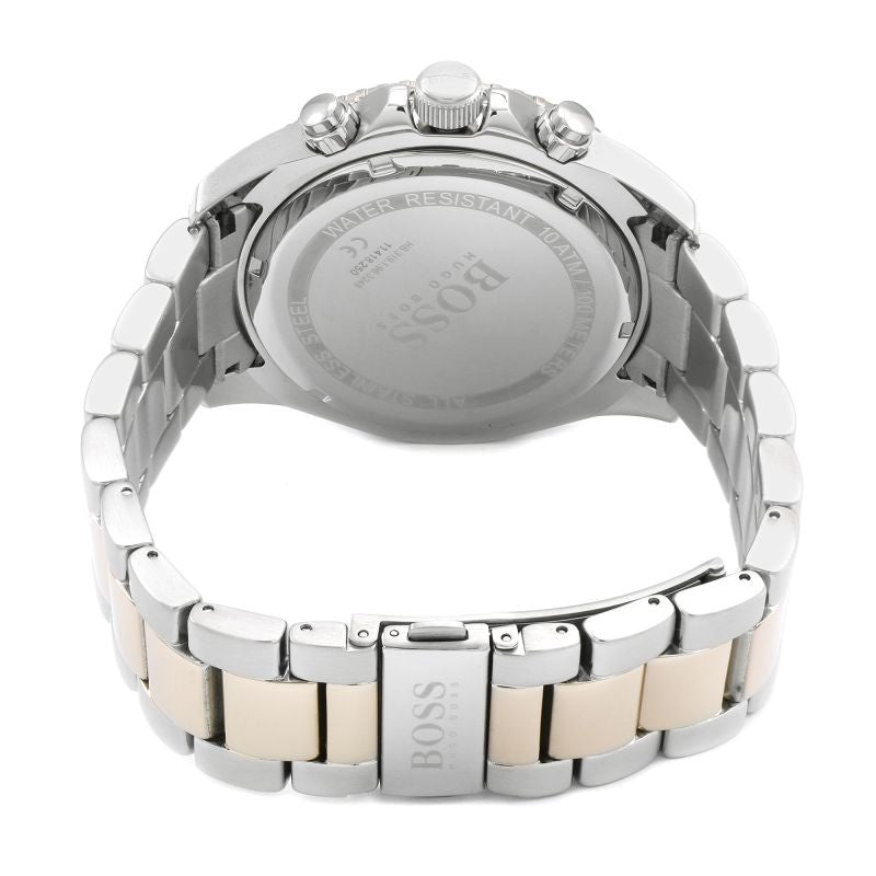  Shop Authentic Hugo Boss Ocean Edition Black Dial Two Tone Steel Strap Watch for Men - 1513705 - Luxxuri
