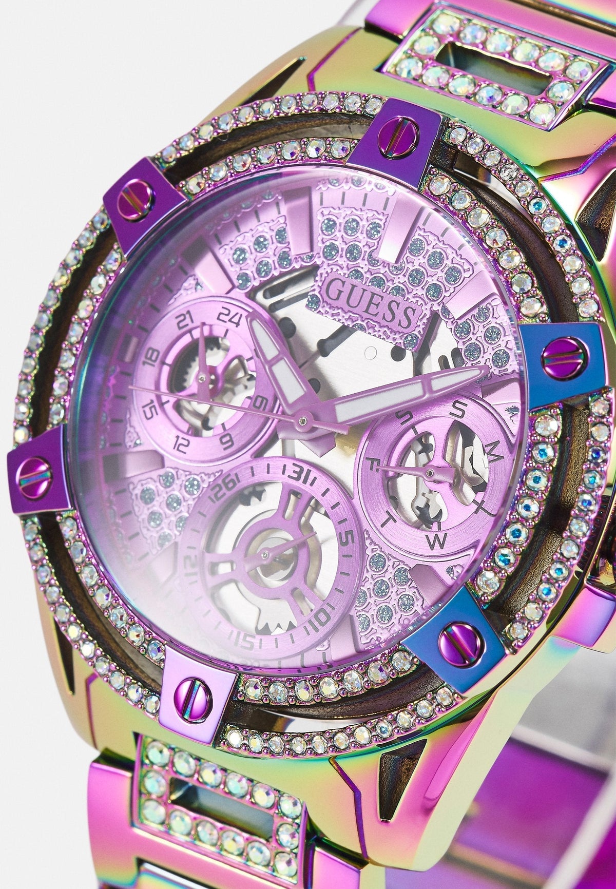  Shop Authentic Guess Queen Multicolor Dial Multicolor Steel Strap Watch For Women - GW0464L4 - Luxxuri