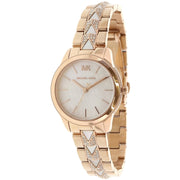  Shop Authentic Michael Kors Runway Mercer Mother of Pearl White Dial Two Tone Steel Strap Watch For Women - MK6674 - Luxxuri