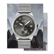  Shop Authentic Hugo Boss Legacy Grey Dial Silver Mesh Bracelet Watch for Men - 1513673 - Luxxuri