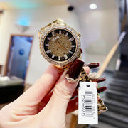  Shop Authentic Guess Night Life Diamonds Black Dial Gold Steel Strap Watch for Women - GW0405L2 - Luxxuri