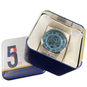  Shop Authentic Fossil Townsman Automatic Skeleton Blue Dial Silver Steel Strap Watch for Men - ME3073 - Luxxuri