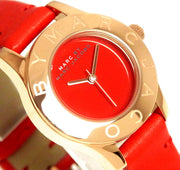 Shop Authentic Marc Jacobs Blade Red Dial Red Leather Strap Watch for Women - MBM1343 - Luxxuri