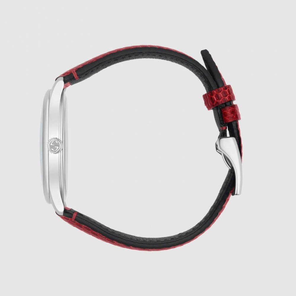  Shop Authentic Gucci G-Timeless Cherry Red Mother of Pearl Dial 27mm Watch For Women - YA126584 - Luxxuri