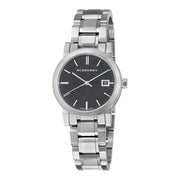  Shop Authentic Burberry The City Black Dial Silver Steel Strap Watch for Women - BU9101 - Luxxuri