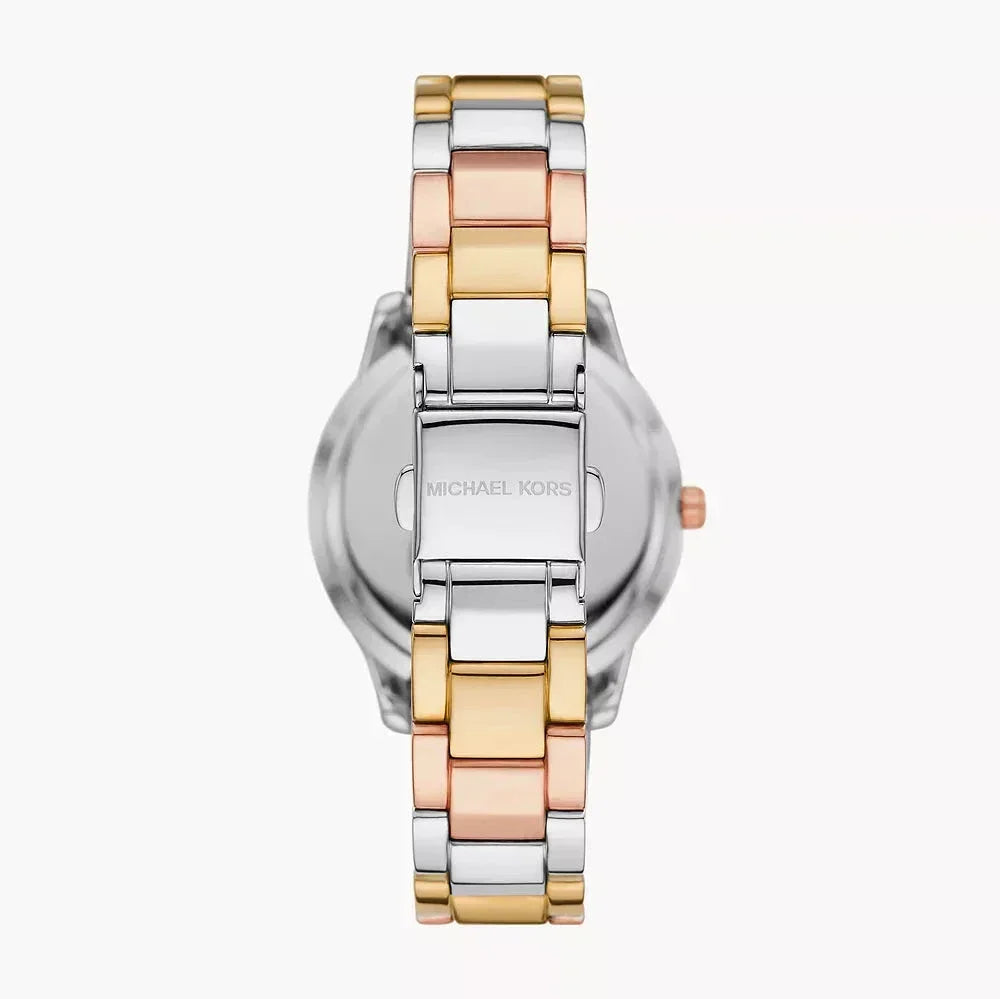  Shop Authentic Michael Kors Tibby Three Hand Crystals Silver Dial Two Tone Steel Strap Watch for Women - MK4576 - Luxxuri