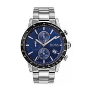  Shop Authentic Hugo Boss Rafale Quartz Blue Dial Silver Steel Strap Watch for Men - 1513510 - Luxxuri