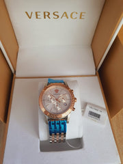  Shop Authentic Versace Sport Tech Chronograph While Dial Two Tone Steel Strap Watch for Men - VELT00319 - Luxxuri