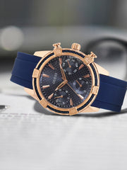  Shop Authentic Guess Analog Quartz Blue Dial Blue Rubber Strap Watch For Women - W0562L3 - Luxxuri