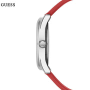  Shop Authentic Guess G-Twist Silver Dial Red Rubber Strap Watch for Women - W0911L9 - Luxxuri