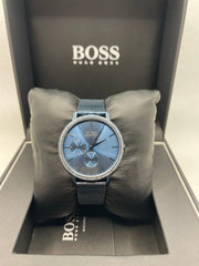 Shop Authentic Hugo Boss Infinity Blue Dial Blue Mesh Bracelet Watch for Women - 1502518 - Luxxuri