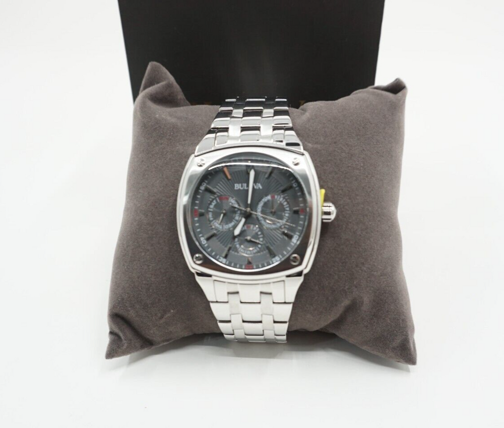  Shop Authentic Bulova Classic Collection Multifunction Grey Dial Silver Steel Strap Watch for Men - 96C148 - Luxxuri