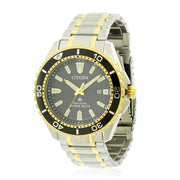  Shop Authentic Citizen Eco Drive Promaster Diver Black Dial Two Tone Steel Strap Watch For Men - BN0194-57E - Luxxuri